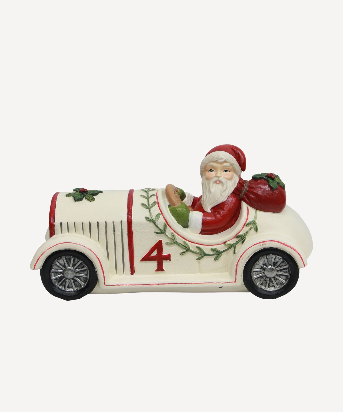 Vintage Santa in Car