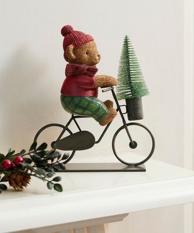 Vintage Teddy on Bike