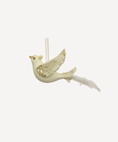 Feathered Bird Wings Up Hanging Decoration