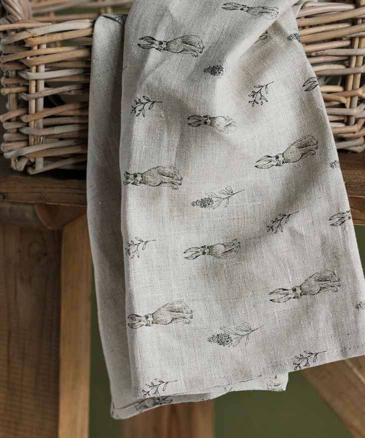 Easter Linen Teatowel