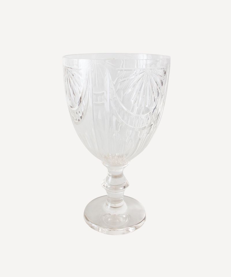 Sunrise Cut Glass Hurricane