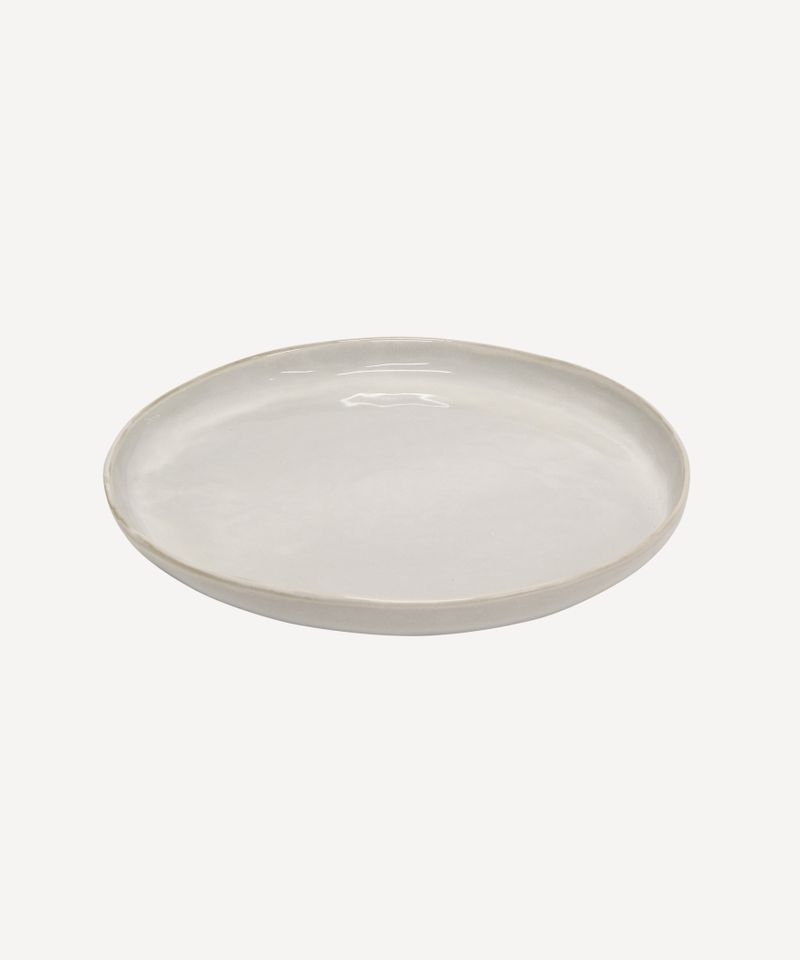 Franco Rustic White Charger Plate