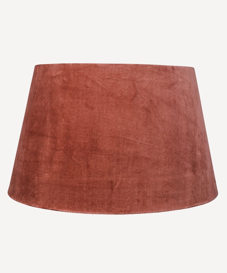 Tapered Drum Shade Velvet Rust