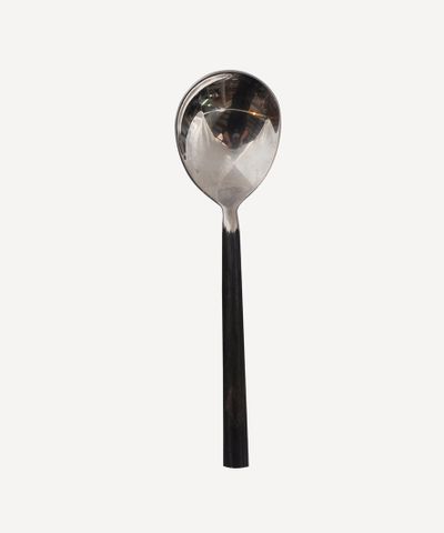 Black Handle Soup Spoon