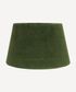 Tapered Drum Velvet Shade Olive 40cm