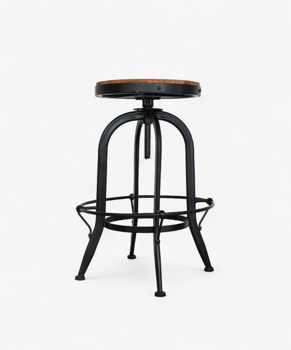 Workshop Counter Stool Black