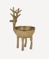 Reindeer Sweets Bowl Gold Large