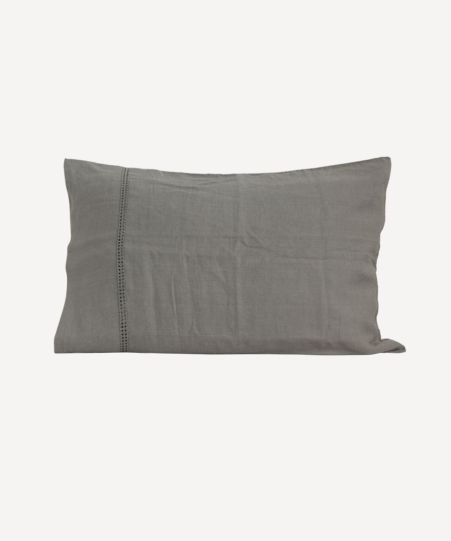 Emilie Linen Pillow Case Fog (2PC)