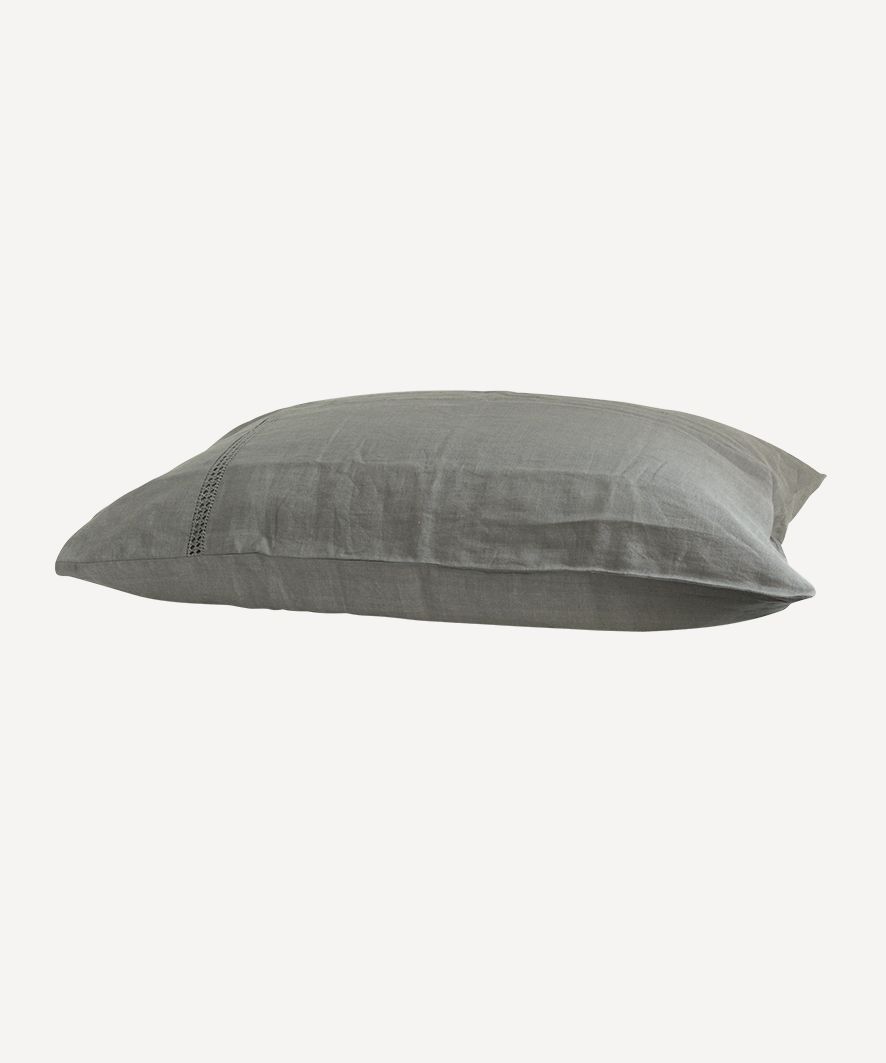 Emilie Linen Pillow Case Fog (2PC)