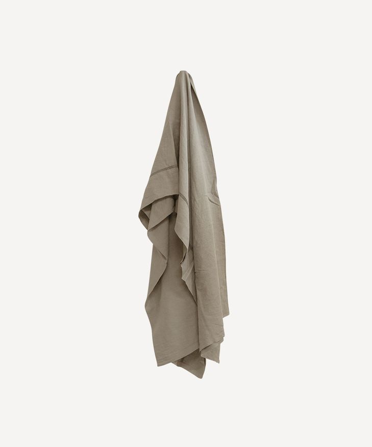 Emilie Linen Flat Sheet King Sand