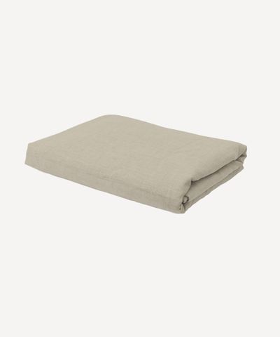 Emilie Linen Fitted Sheet King Sand