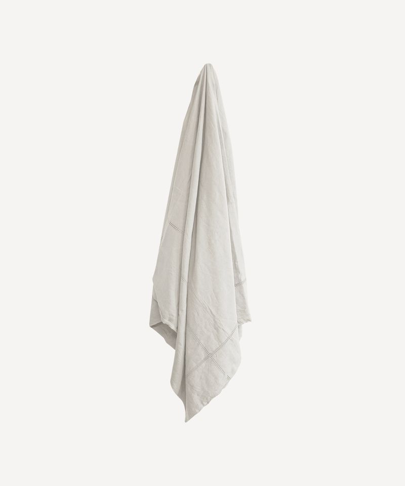 Emilie Linen Duvet Cover Queen Ecru