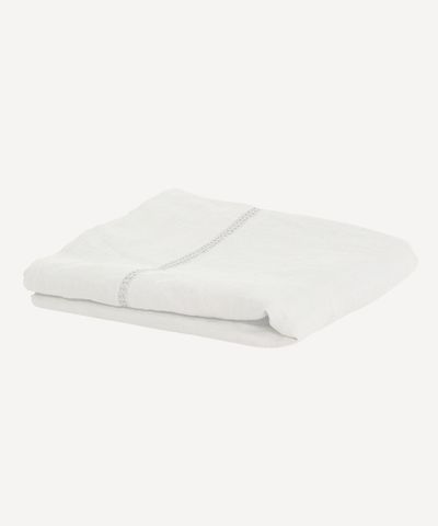 Emilie Linen Flat Sheet King Ecru