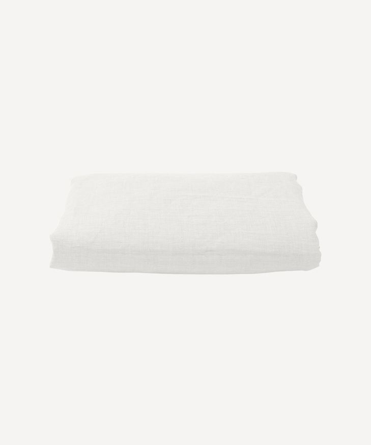 Emilie Linen Fitted Sheet King Ecru