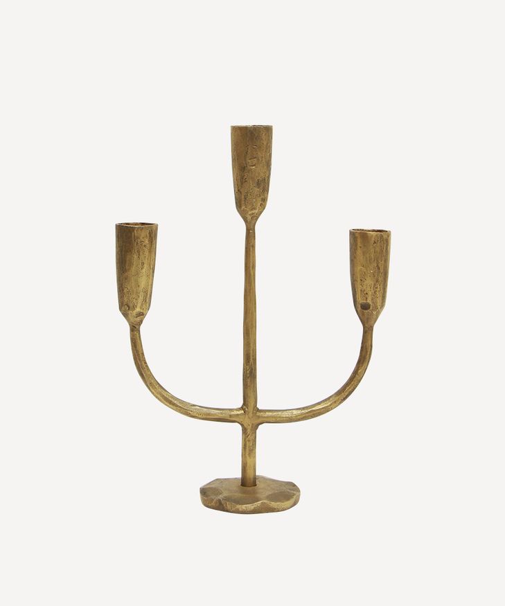 Dax 3 Light Gold Candlestand