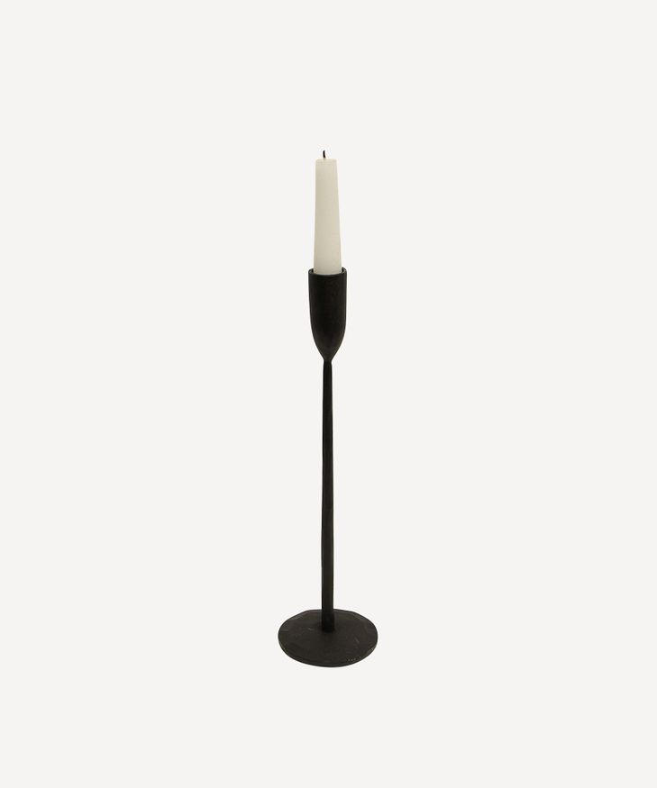 Dax Black Candleholder Medium