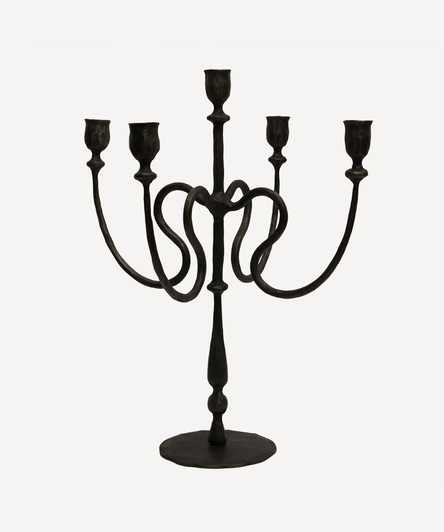 Raine Iron 5 Cup Candleabra