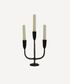 Dax 3 Light Black Candlestand