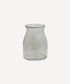 Dappled Clear Fluted Vase