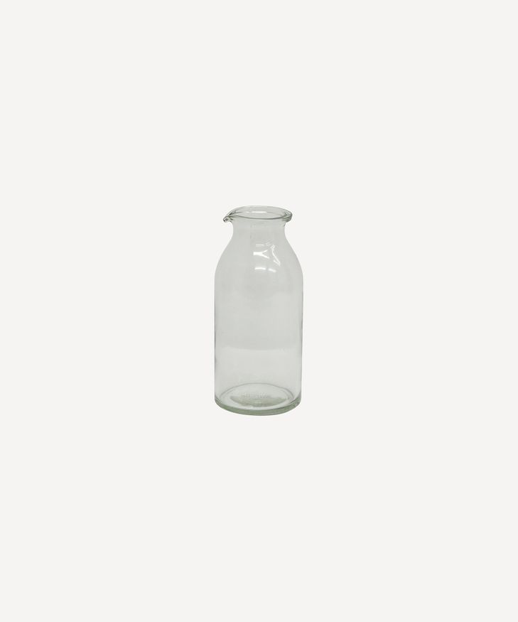 Clear Bottle Vase Short