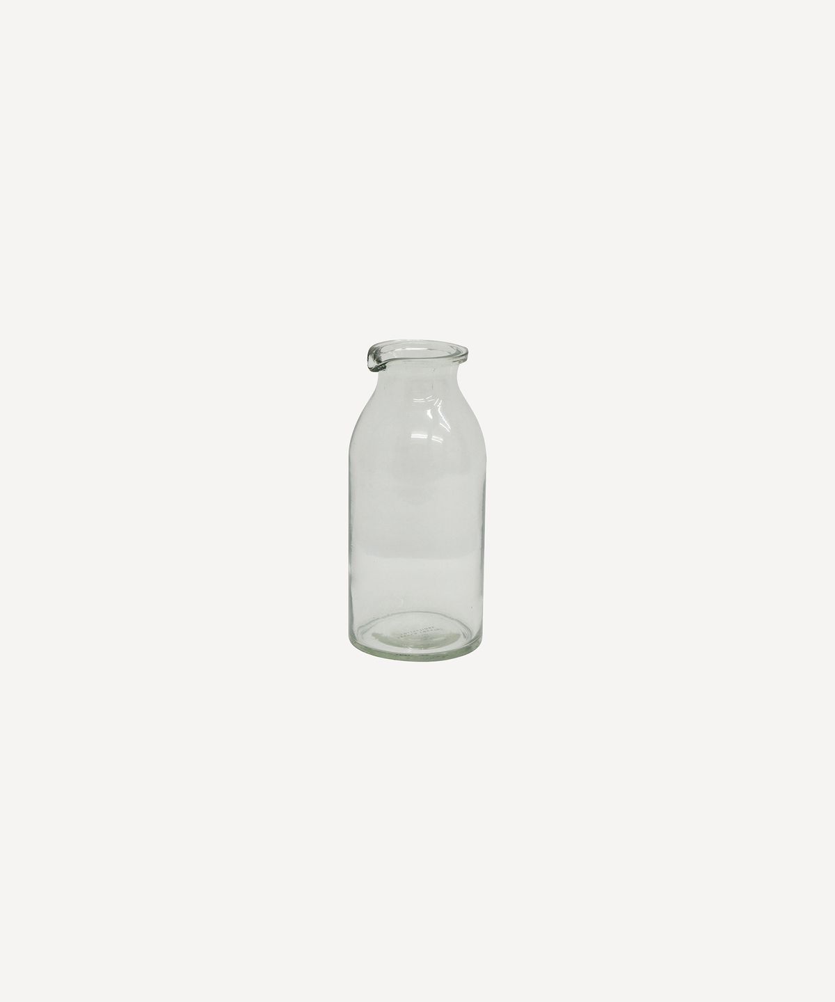 Clear Bottle Vase Short