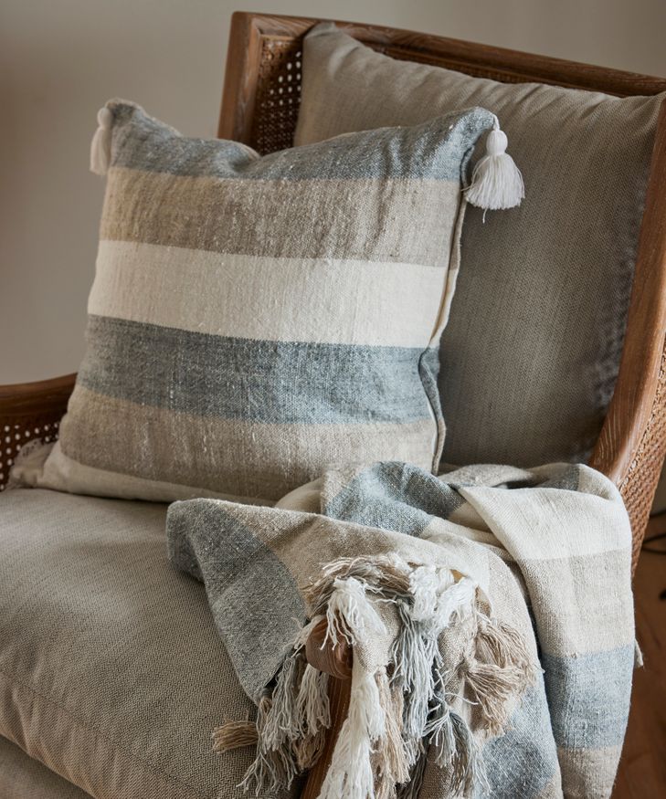 Marine Stripe Cushion Cover