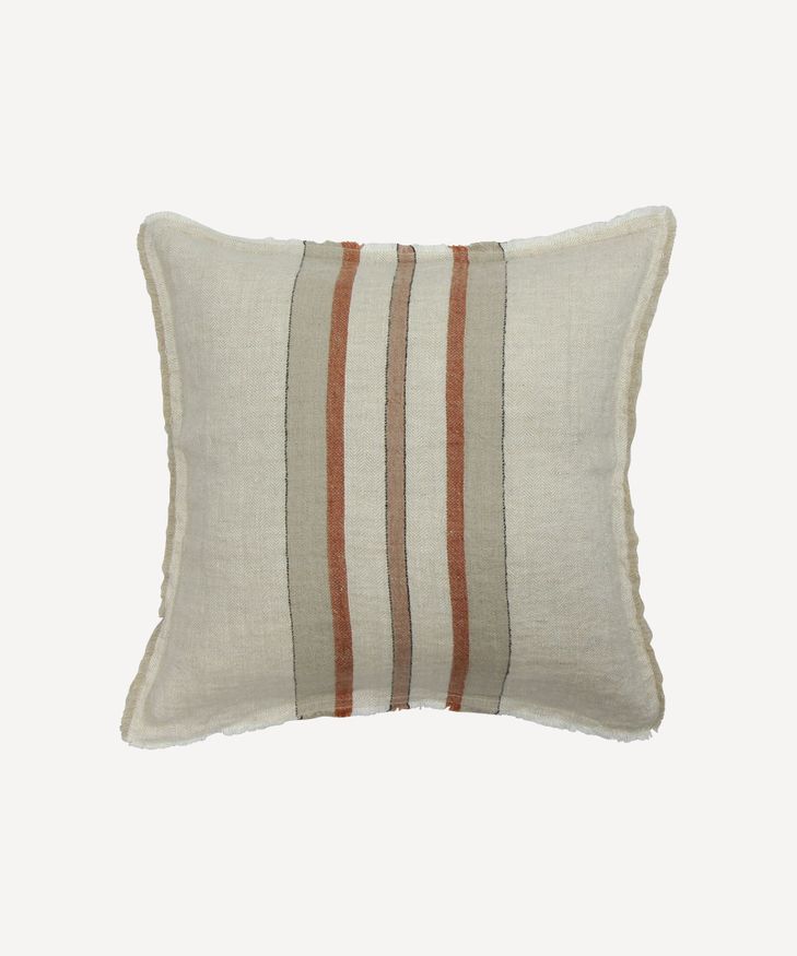 Herringbone Stripe Linen Cushion Cover Natural