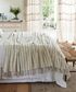 Striped Linen Cotton Bed Cover