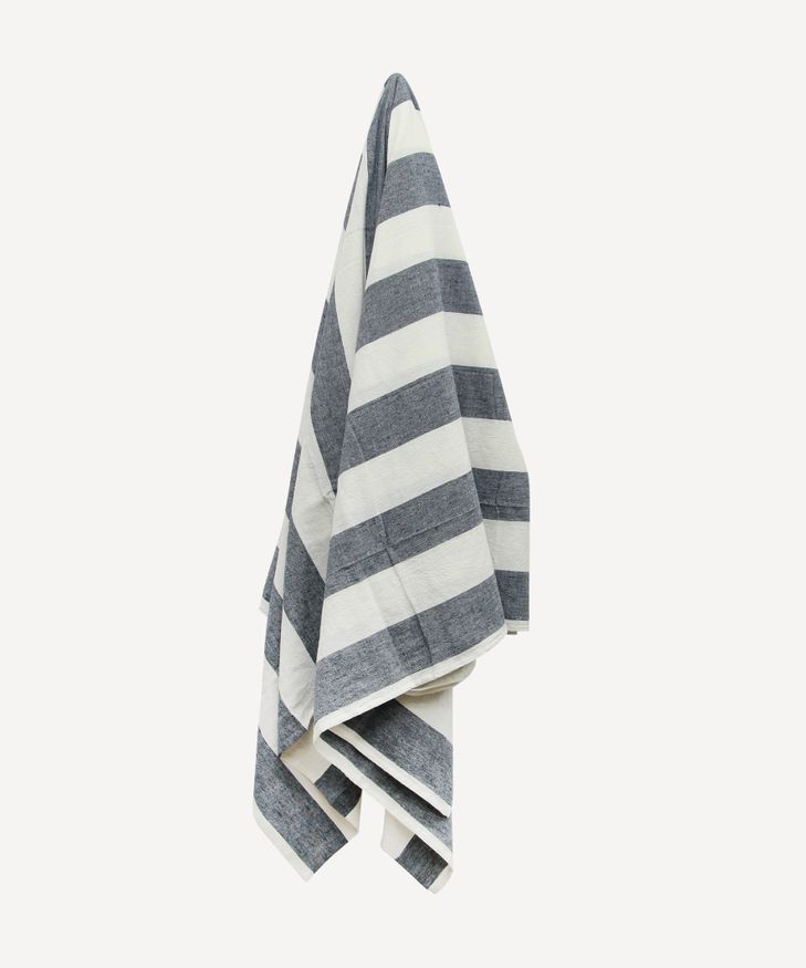 Striped Tablecloth Blue Small
