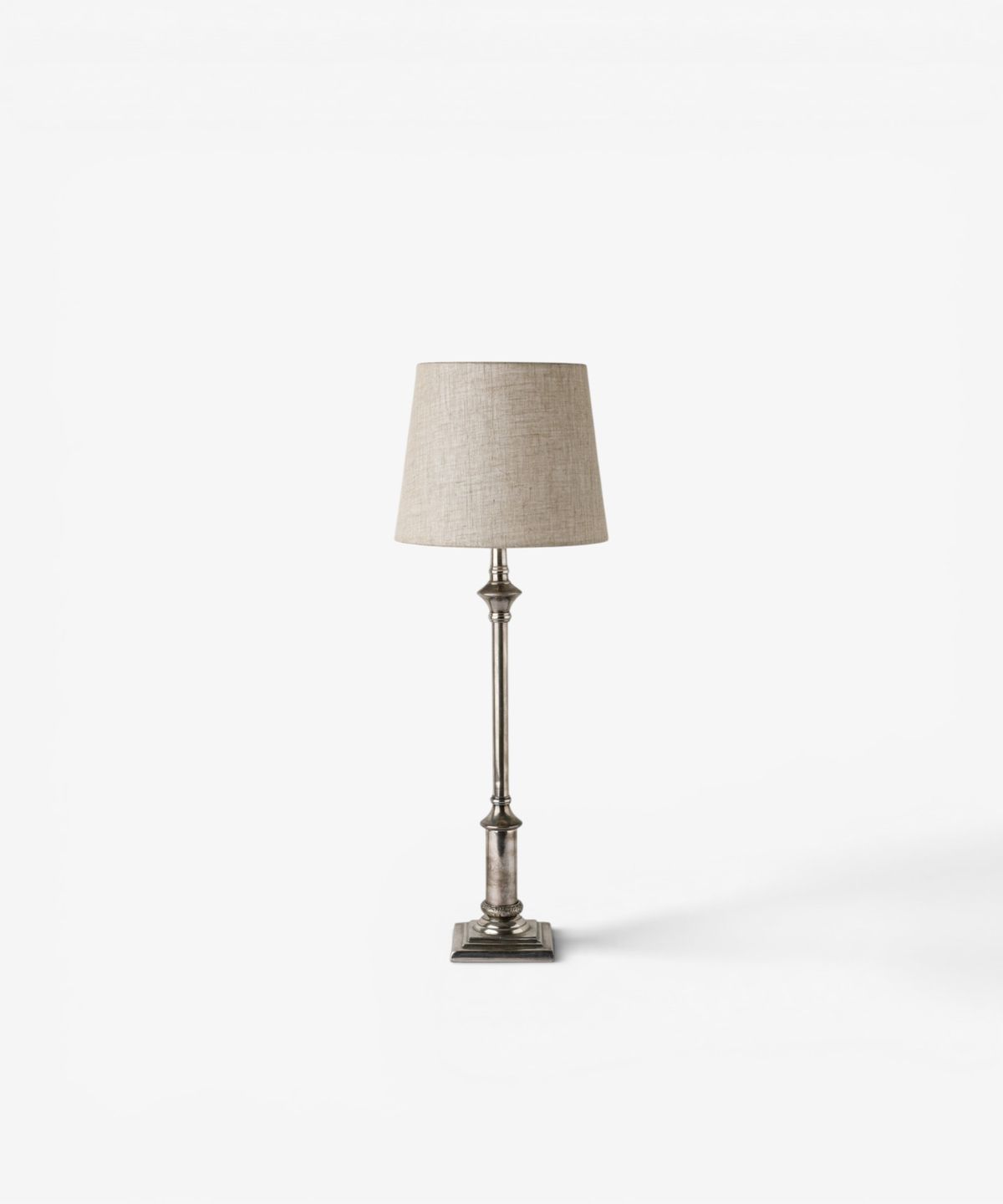 Hendrick Lamp Base Antique Silver