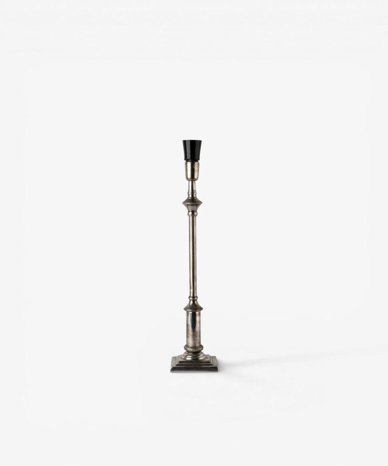 Hendrick Lamp Base Antique Silver