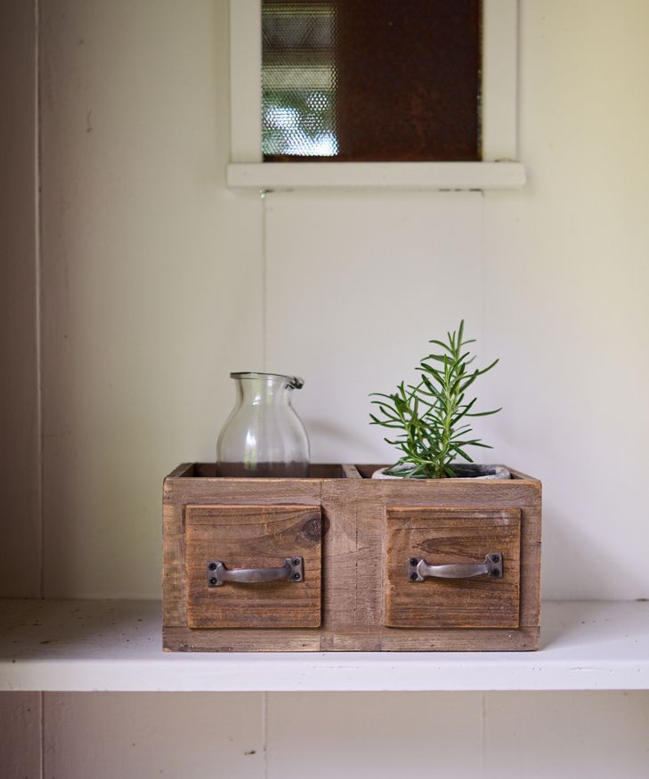 2 Part Organizer Faux Drawers