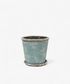 Sea Blue Plant Pot & Saucer Medium