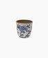 Blue Floral Herb Pot Large