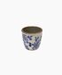 Blue Floral Herb Pot Large