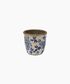 Blue Floral Herb Pot Small