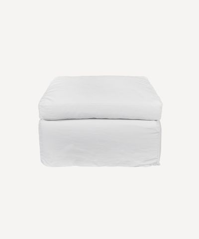 Dume Ottoman White Cotton