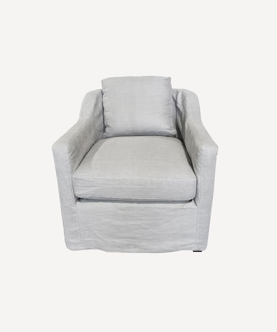 Dume Chair Soft Grey Cotton