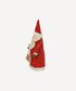 Canvas Santa Red with Bell Garland