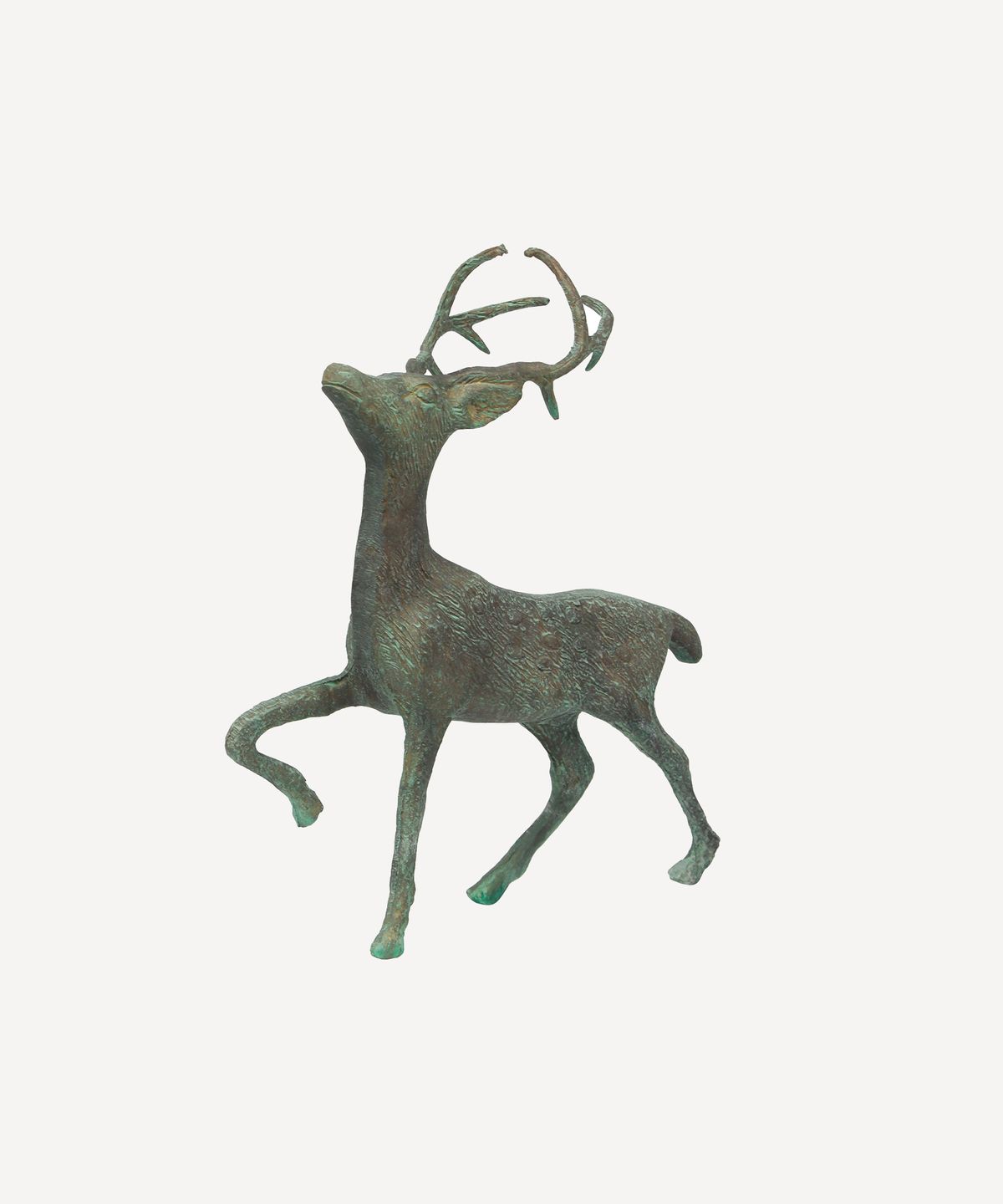 Reindeer Stag Large Brass Antique