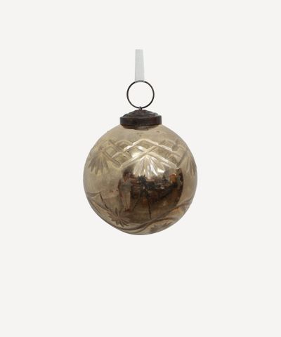 Etched Bauble Gold