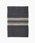 Twill Tea Towel Charcoal with Narrow Natural Stripes