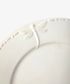 Dragonfly Stoneware White Dinner Plate