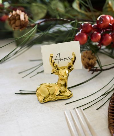 Reindeer Cardholder Gold