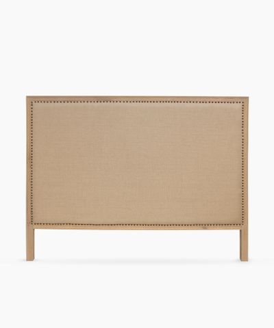 Studded Bed Head Natural Linen King