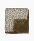 Lilibeth Handblock Olive Velvet Quilt Large