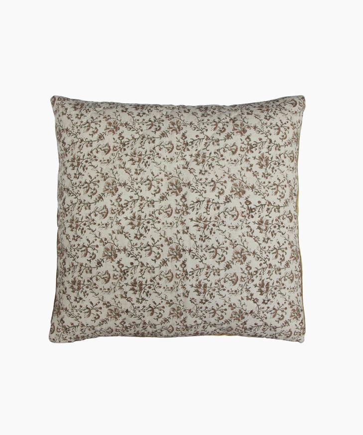 Lilibeth Handblock Olive Velvet Euro (2PC)