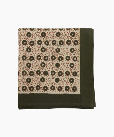 Odette Handblock Cotton Tablecloth Large