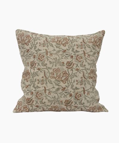 Savannah Floral Handblock Cushion Cover