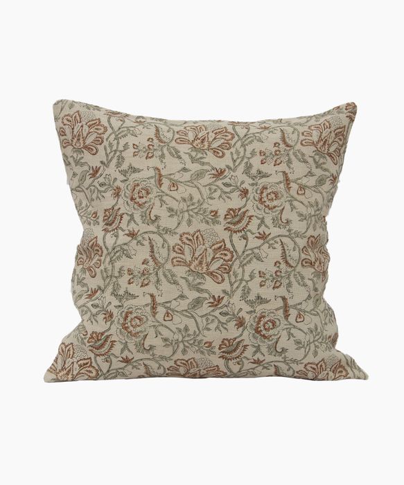Savannah Floral Handblock Cushion Cover